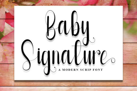Baby Signature Font for Web Design Projects