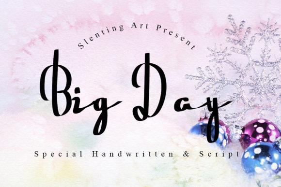Big Day: A Handwritten Font That Elevates Editorial Design