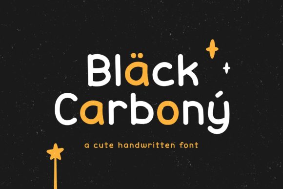 Black Carbony: A Handwritten Font for Modern Branding