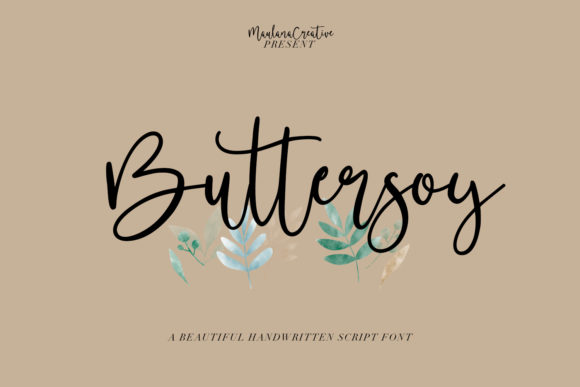 Buttersoy: A Luxurious Handwritten Font for Creative Makers