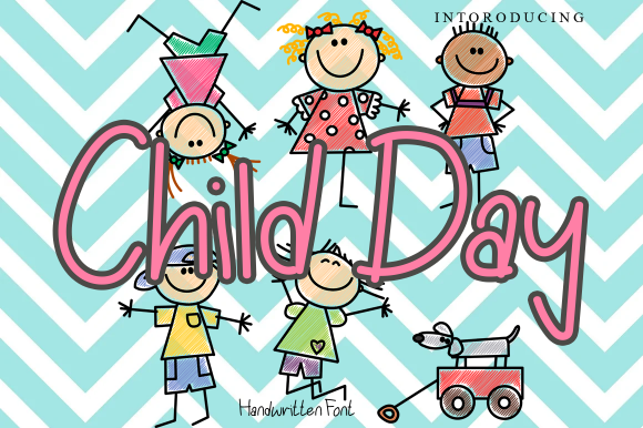 Child Day Font for Business Branding