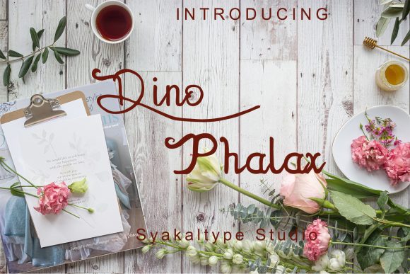 Dhino Phalax: A Handwritten Script Font for Editorial Elegance