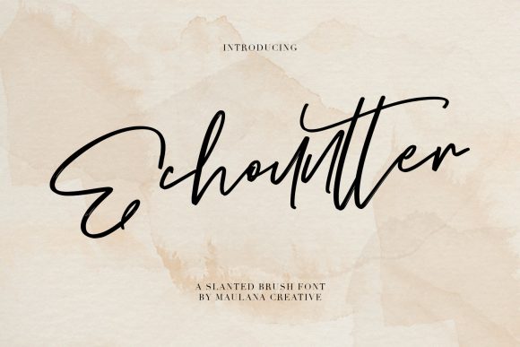 Echountter: A Timeless Handwritten Font for Editorial Design