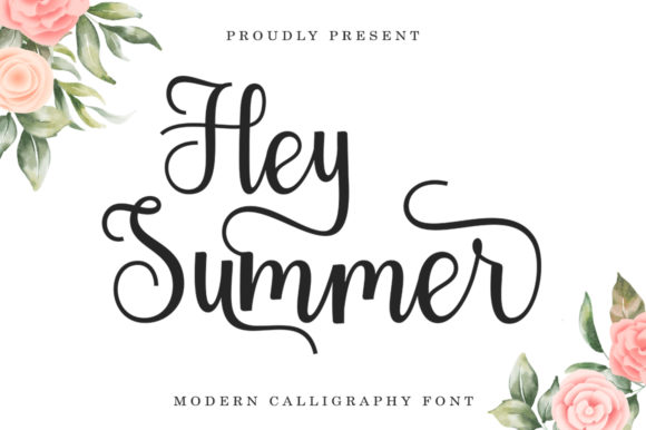 Hey Summer: A Script Font That Elevates Editorial Design