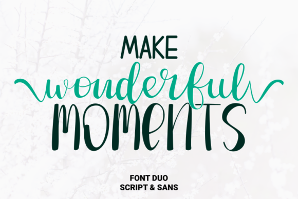 Make Wonderful Moments Font for Impactful Design