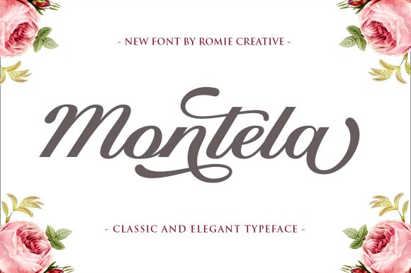 Montela: A Bold Script Font for Web Design