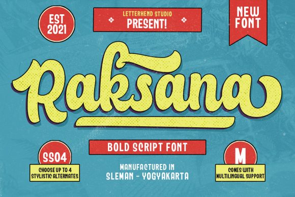Raksana Font: Elevating Brand Identity with Bold Script Typography
