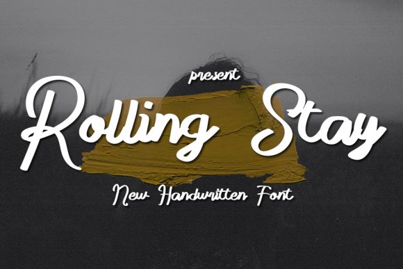 Rolling Stay: A Handwritten Font for Editorial Elegance