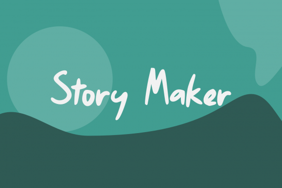 Story Maker: A Handwritten Font for Modern Editorial Design
