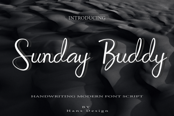 Sunday Buddy: A Handwritten Font for Editorial Elegance