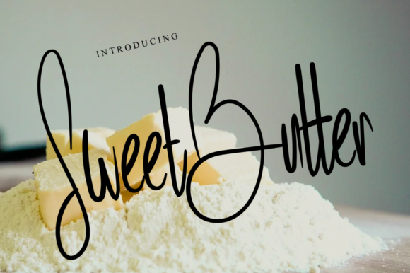 Sweet Butter Font for Branding Projects