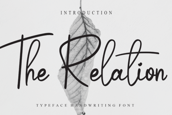 The Relation: A Handwritten Font for Modern Web Design